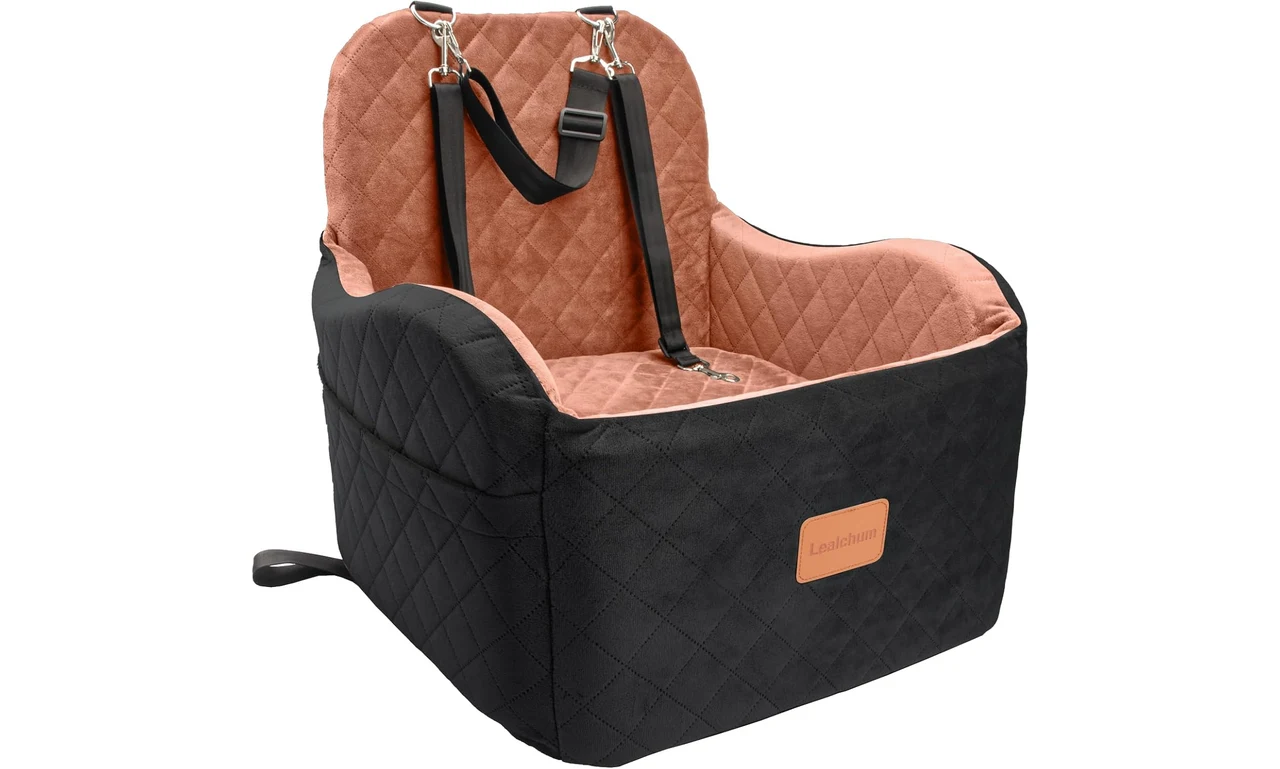 Featured product: Lealchum Dog Booster Car Seat for S/M Dogs Up to 35lbs (Amazon listing image)
