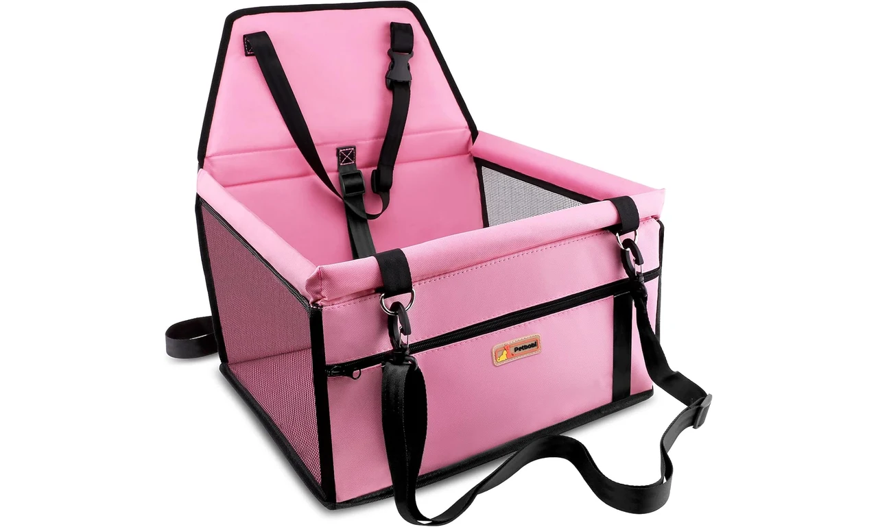 Featured product: Petbobi Pet Reinforce Car Booster Seat for Dog Cat Portable (Amazon listing image)
