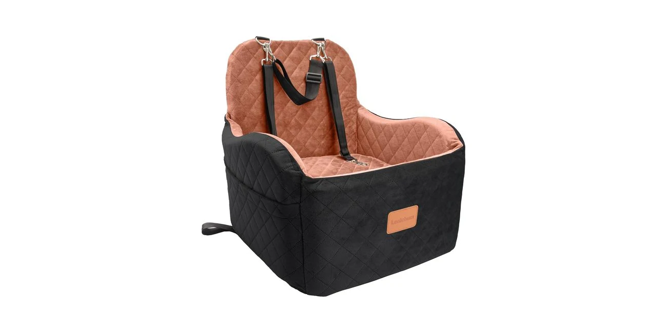 Featured product: Lealchum elevated dog booster car seat suited to a Pembroke Welsh Corgi (Amazon listing image)