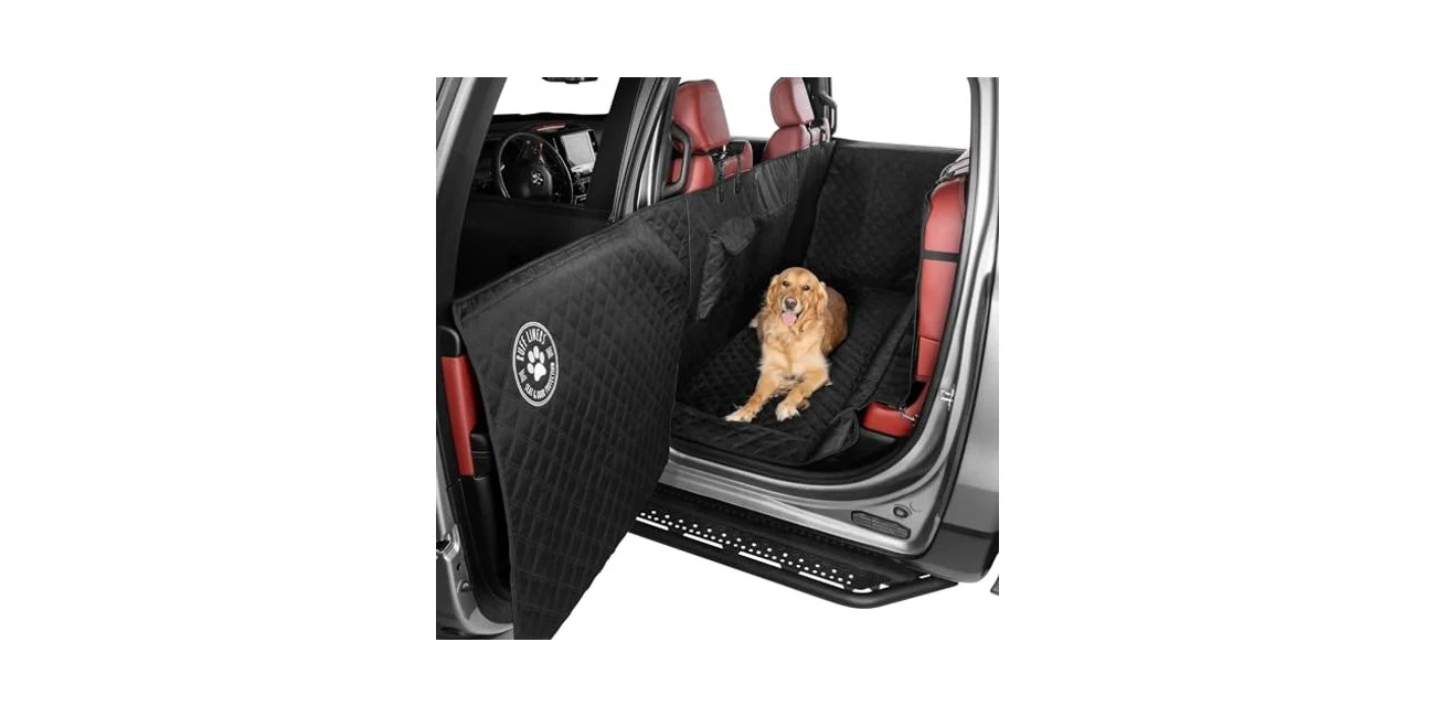 Featured product: Ruff Liners XL floor cover with door protection for hauling a Great Dane (Amazon listing image)
