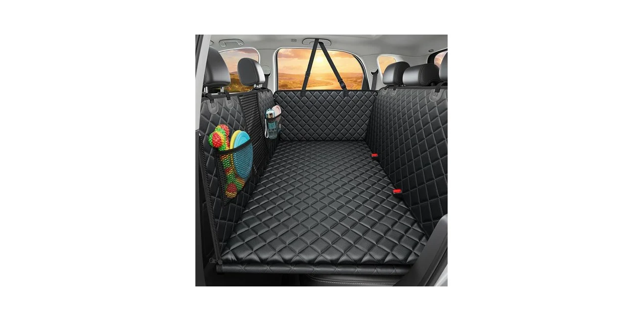 Featured product: URPOWER 2026 Upgraded hard-bottom back seat extender with high walls for a Siberian Husky (Amazon listing image)